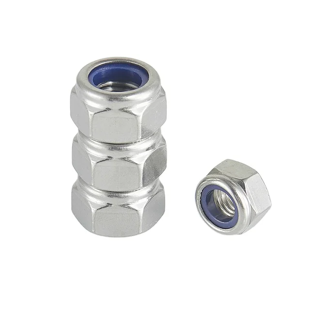 

Aozhan Wholesale Stainless Steel Nylon Insert Lock Nut Metric Stainless Steel 304 Nylon-Insert Locknuts