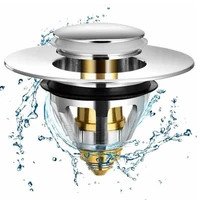 universal basin pop up drain filter bathroom sink drain plug without overflow 62 x 40 x 33 5mm brass drain filter kitchen