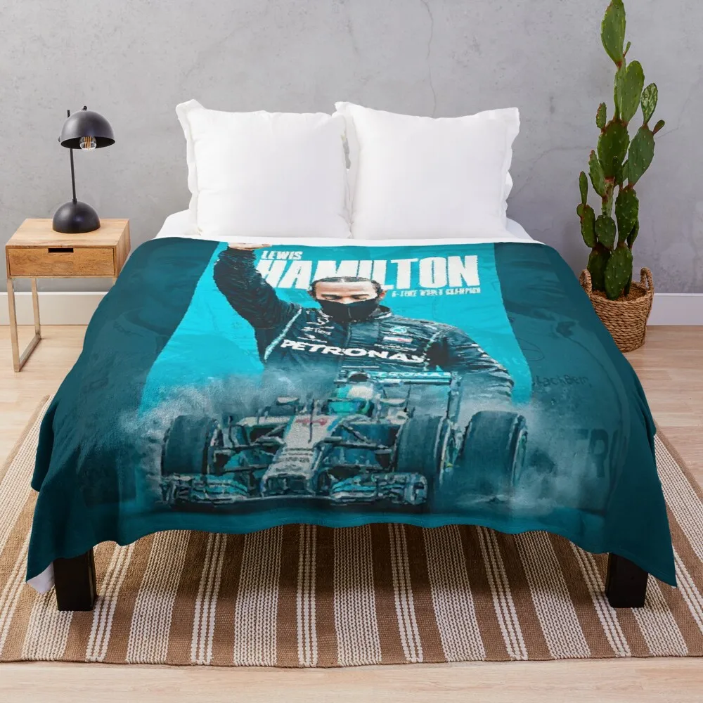 

Lewis Hamilton 44 - F1 2022 Throw Blanket Personalized gift cotton sofa throw soft plush plaid knitted