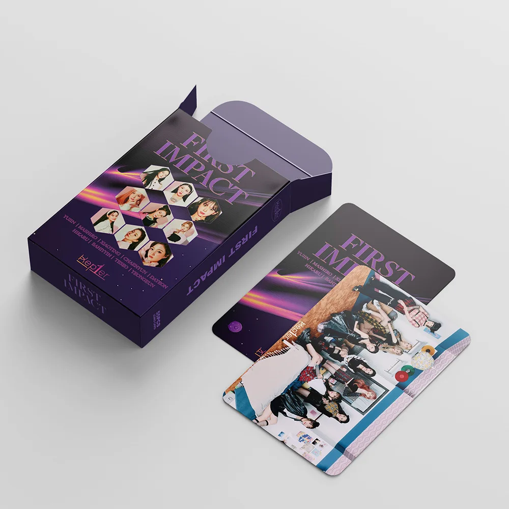 55 шт./компл. оптовая продажа Kpop Kep1er-First Impact новый альбом открытка ЛОМО карточка