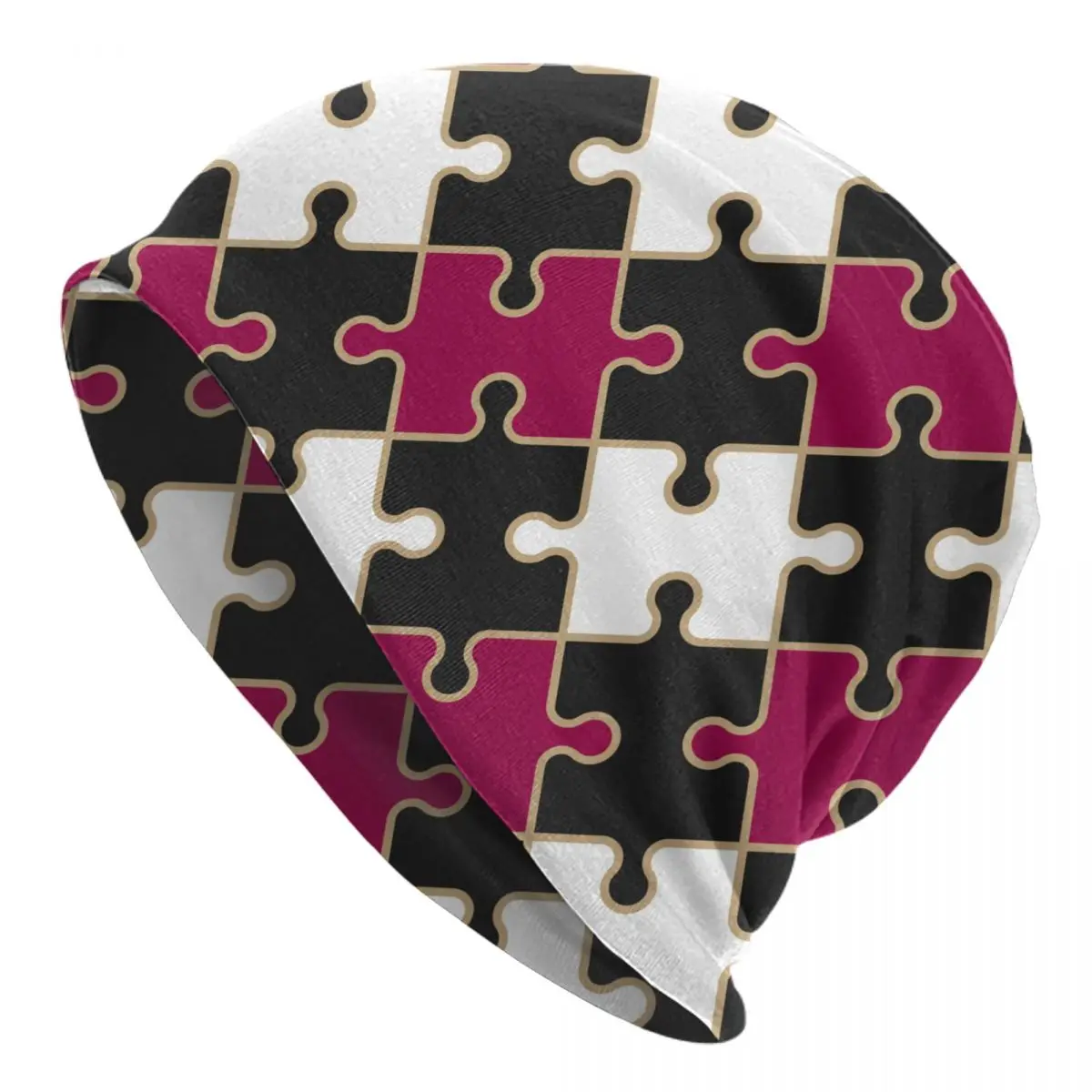 

Puzzle Geometric Colorful Skullies Beanies Hat Hip Hop Men Women Outdoor Caps Warm Head Wrap Bonnet Knitted Hat