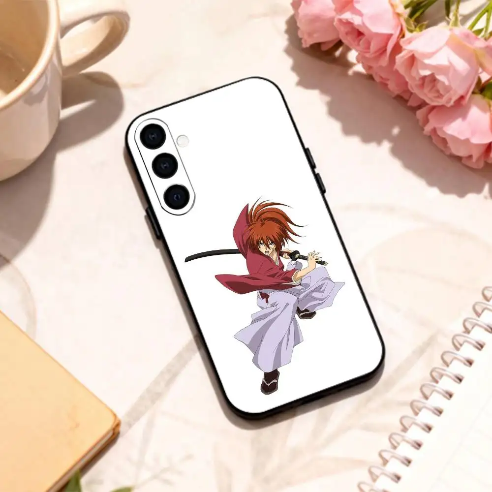 Фото Чехол для телефона Samurai Rurouni K-Kenshin для Samsung Galaxy A73, A72, A71, A70, A53, A52, A51, другие модели, мягкий черный корпус №2