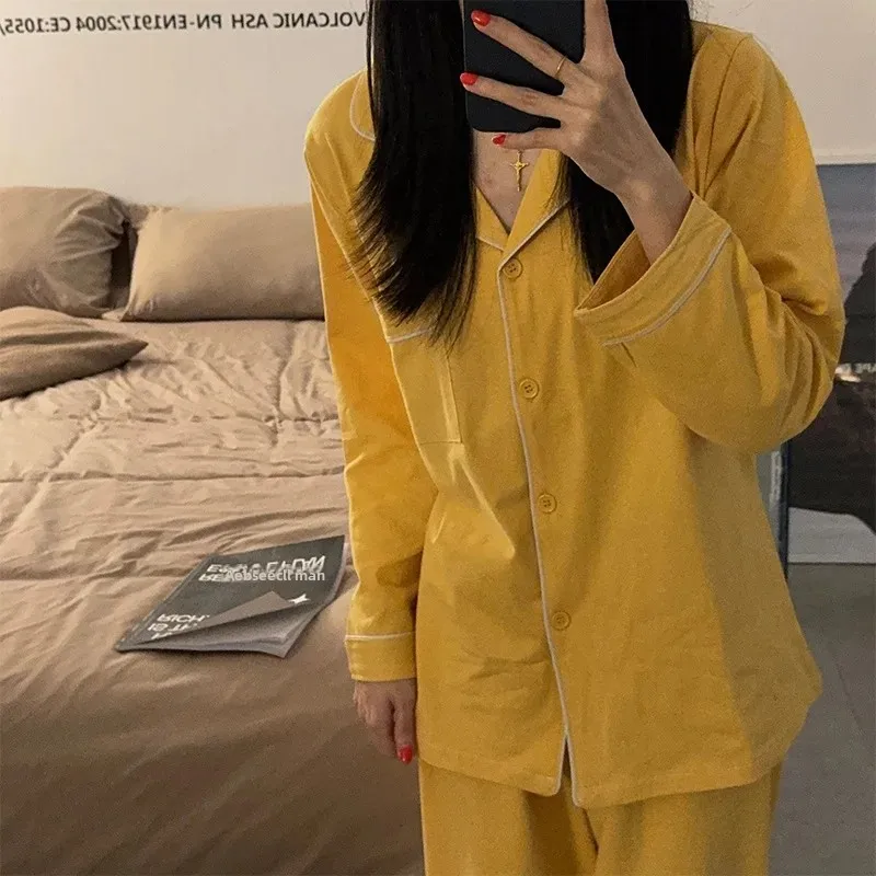 Maillard коричневый женский пижамный комплект с длинными рукавами кардиган верхняя