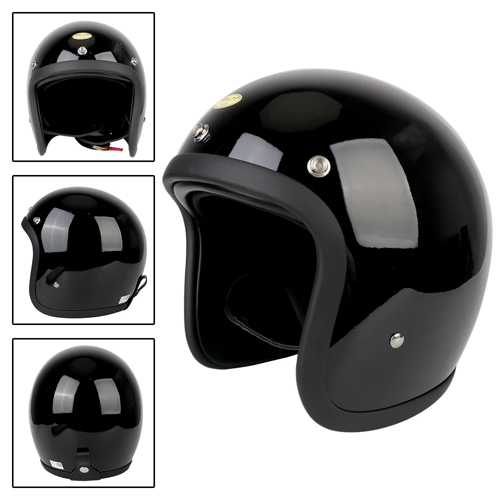 

M/L/XL Open Face Helmet Motorcycle Helmet Retro Motorcycle Equipment Fiberglass Motorbike Helmet Light Weight