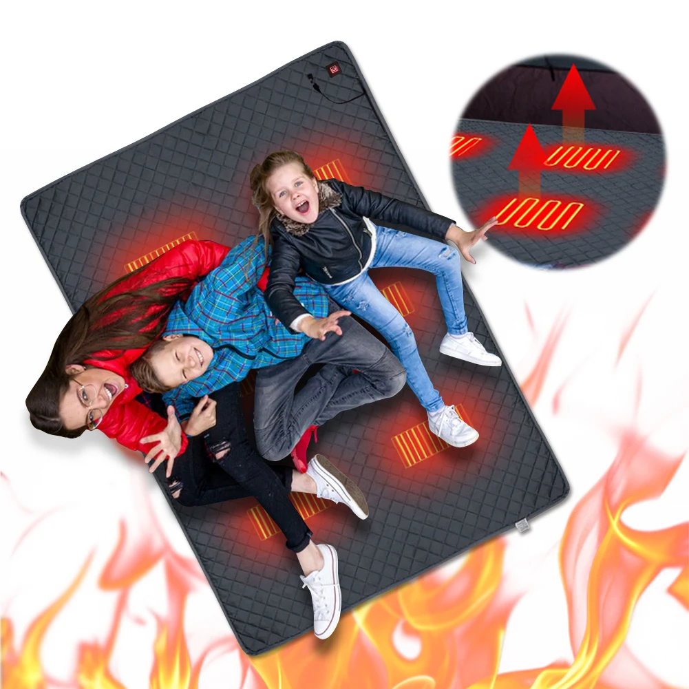 Зимнее одеяло с подогревом для физиотерапии питанием от USB 8 зон нагрева матрас