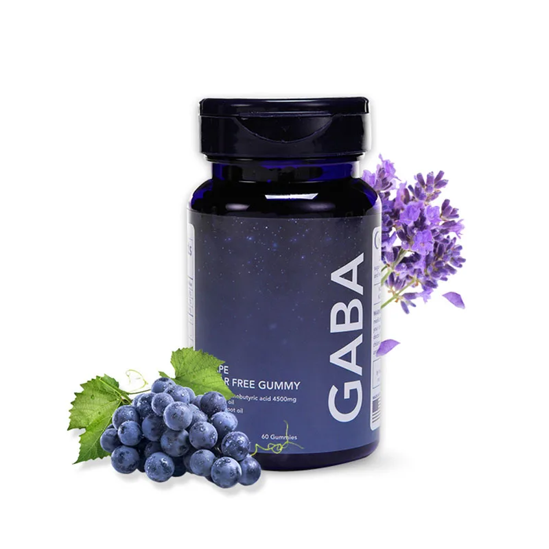 

American GABA sleep gummies sugar free grape flavor improves sleep quality 60/bottle