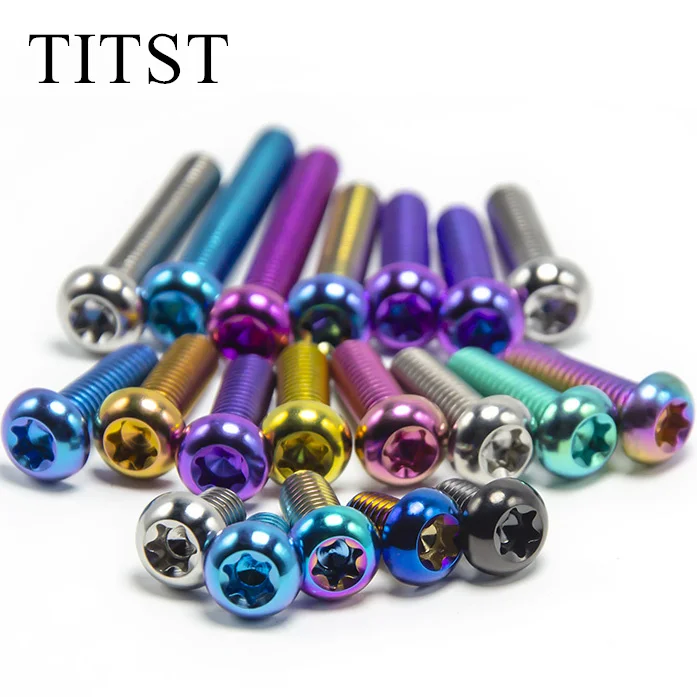 TITST Титановые болты M5 M6 ISO7380 с полукруглой головкой Torx (10 шт.)