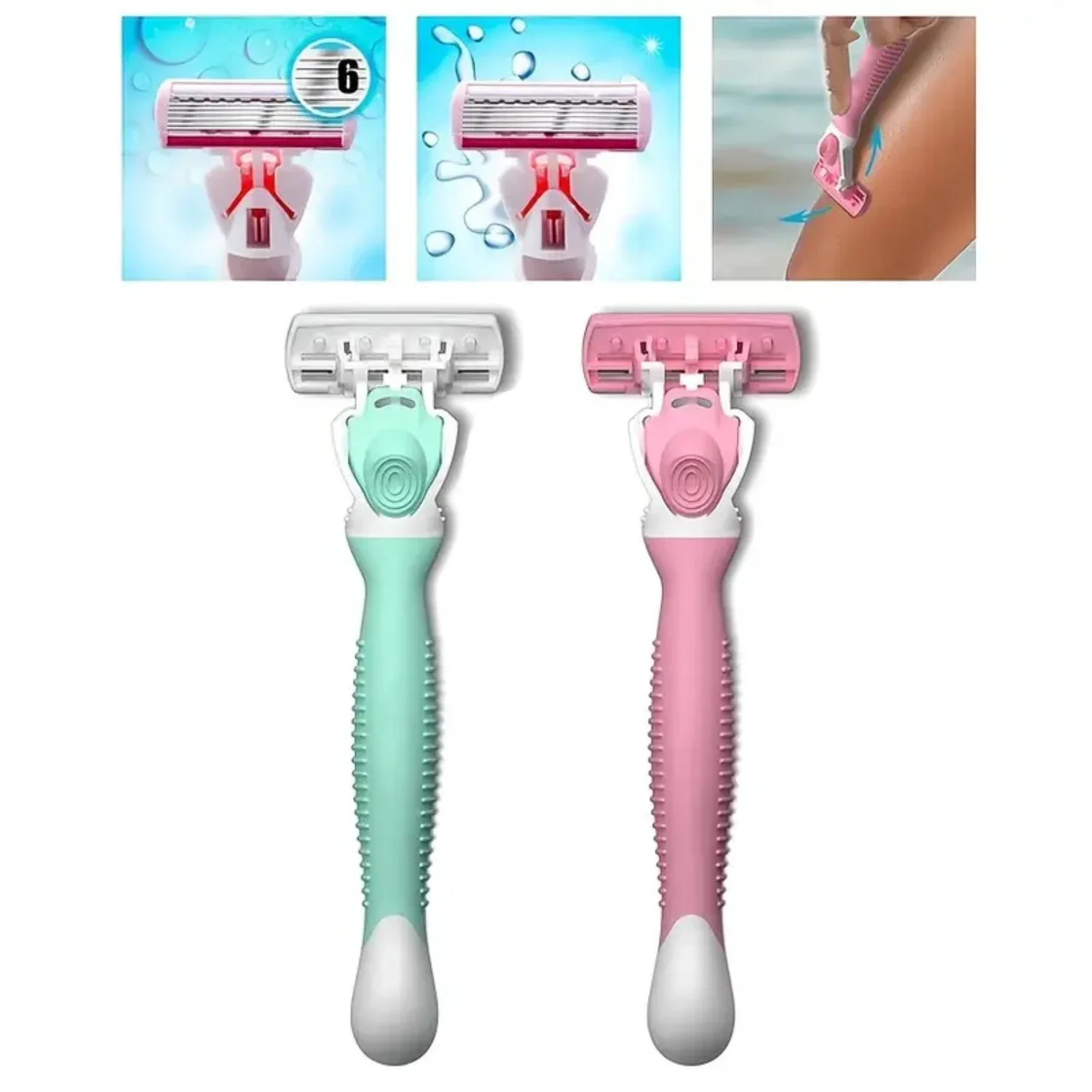 Женская бритва для удаления волос на теле 1 шт. - гладкая портативная простая в