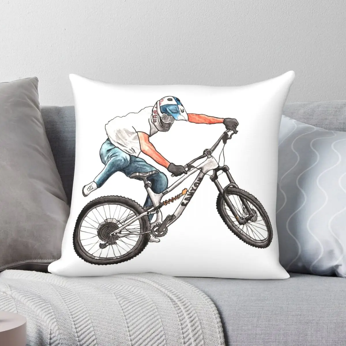 

Квадратный Чехол-Подушка Fabio Wibmer Nac-Nac из полиэстера, льна, бархата, с принтом, на молнии, декоративный Чехол-Подушка, чехол для дивана, подушки...