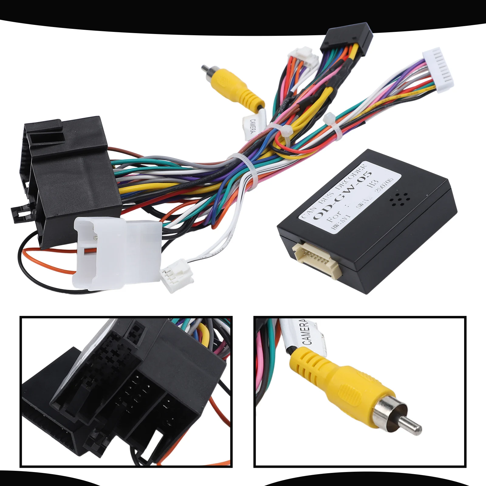 

16-контактный автомобильный жгут проводов, адаптер Canbus Box, декодер, Android радио, кабель питания для Great Wall Haval H3 OD-GW-05