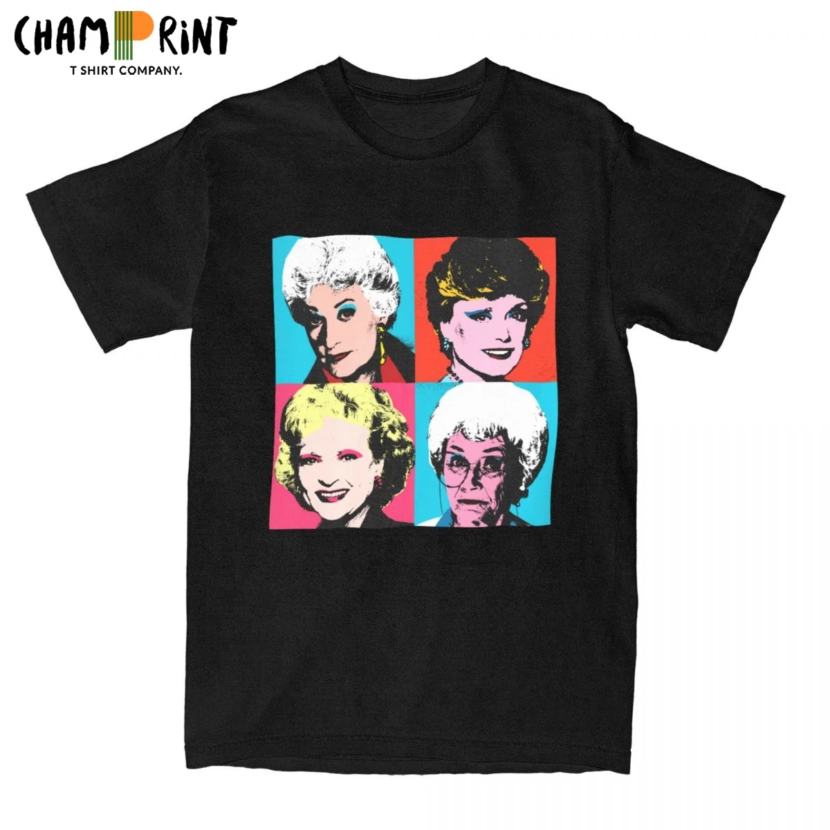 Golden Warhol Girls Betty White Men T Shirt Women Power Leisure Tees Short Sleeve Crew Neck T-Shirt Pure Cotton Gift Clothing