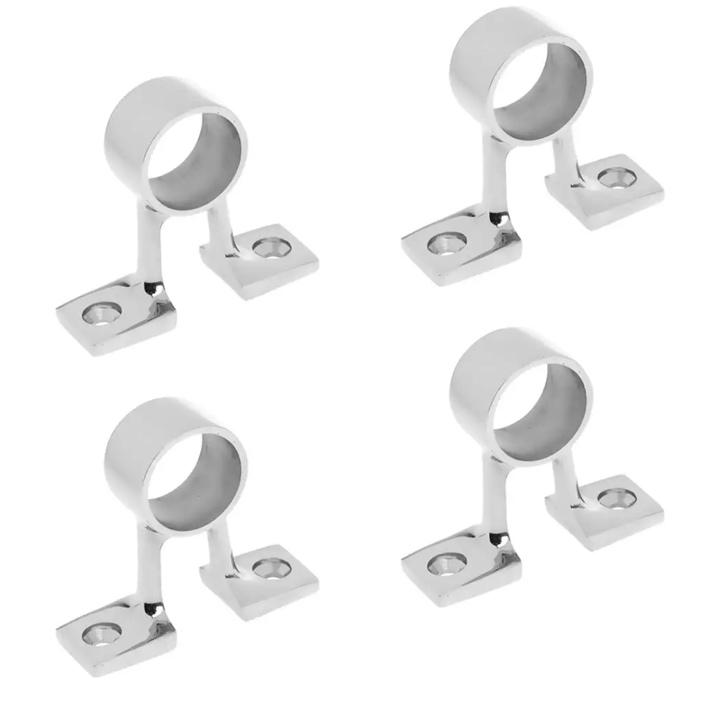 

4pcs Stainless Steel Marine Boat Center Bracket Railing Fitting Accessories