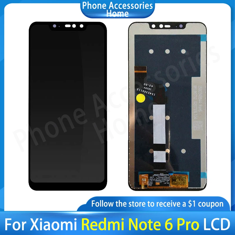 

For Xiaomi redmi note 6 Pro LCD with frame Display Touch Screen Digitizer Assembly Touch Screen For xiaomi Redmi note6 pro LCD