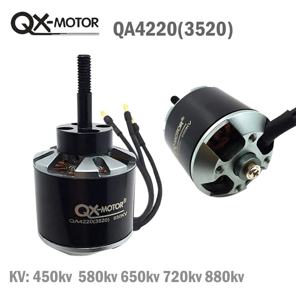 QX-MOTOR QA4220 бесщеточный двигатель 4250 3520 450kv 580kv 650kv 720kv 880kv для радиоуправляемой модели квадрокоптера аксессуары для мультикоптера