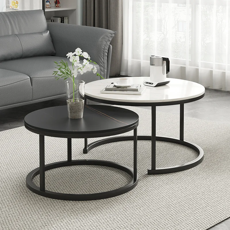 

Round Living Room Coffee Tables Luxury Metal Standing Coffee Table Clear Free Shipping Basse De Salon Entrance Hall Furniture