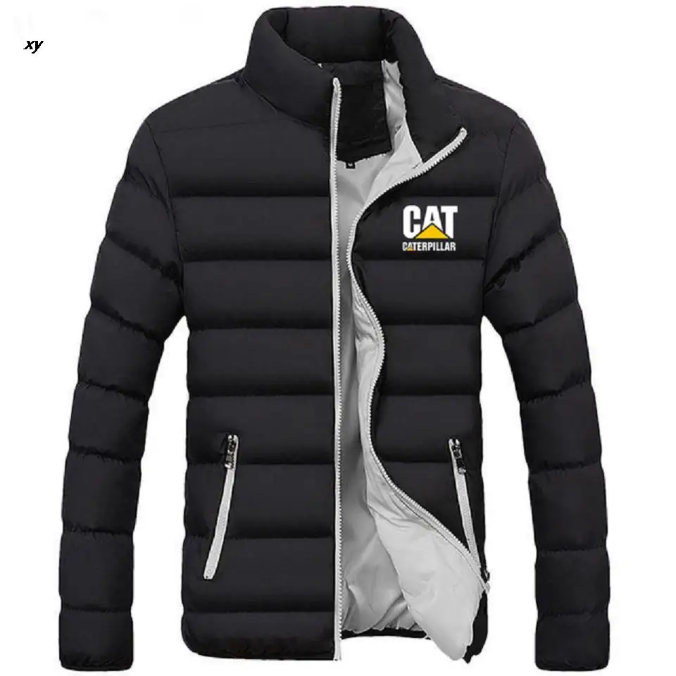 

Men's Down Jacket 2022 Winter Fashion Solid Color Stand Collar Cropped Jacket Waterproof Warm Coat Streetwear