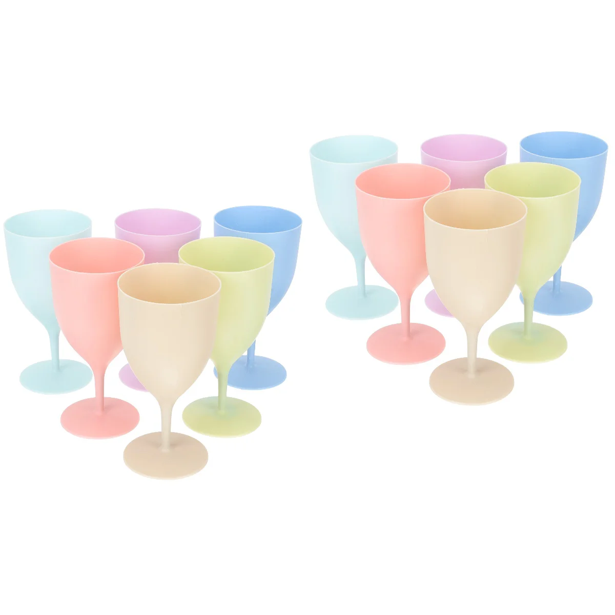 

12 Small Reusable Colorful Goblets Children Cups for Coffee Children Tea