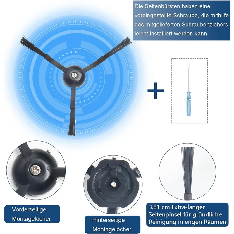 Запчасти для робота-пылесоса Roborock Q Revo/Roborock P10 основная и боковые щетки фильтры