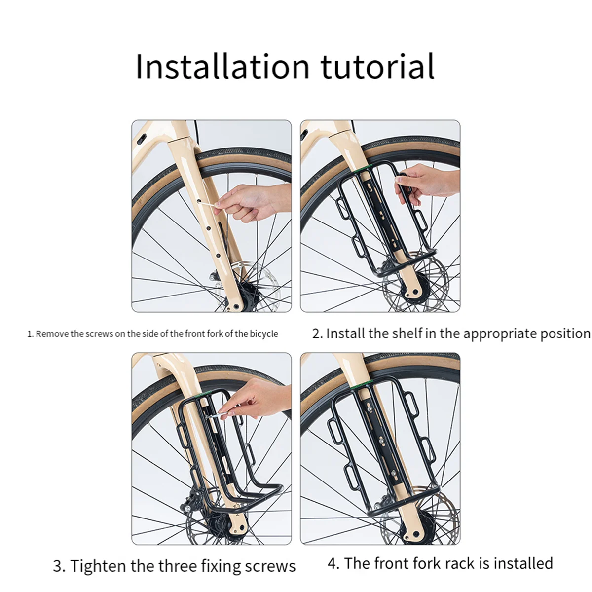 ROCKBROS полка для передней вилки велосипеда с сумкой велосипедной дорожные