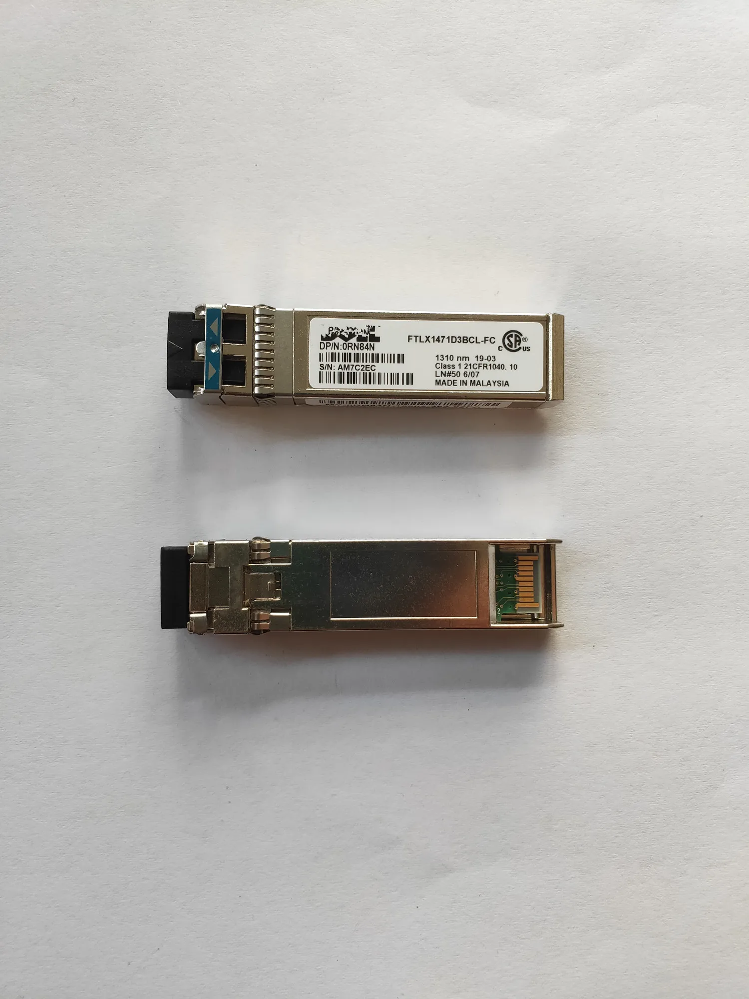 Single mode sfp 10g 10KM/0RN84N/FTLX1471D3BCL-FC/LR 10gb sfp 1310nm  transceiver switch enlarge