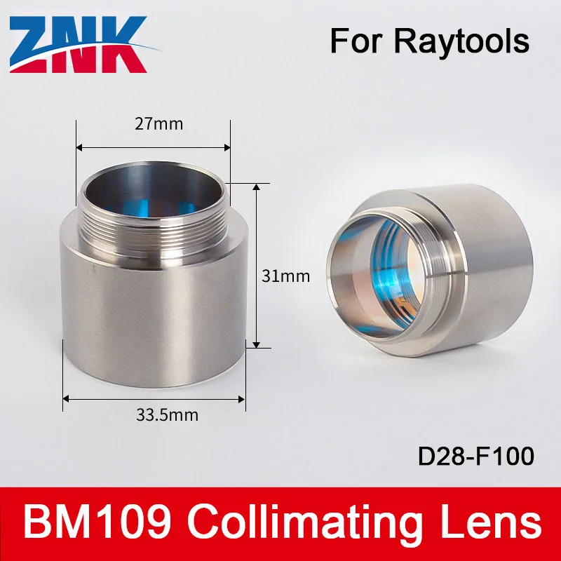 ZNK BM109 Коллимирующая и фокусирующая линза D28 F100 F125 мм с держателем линзы f для