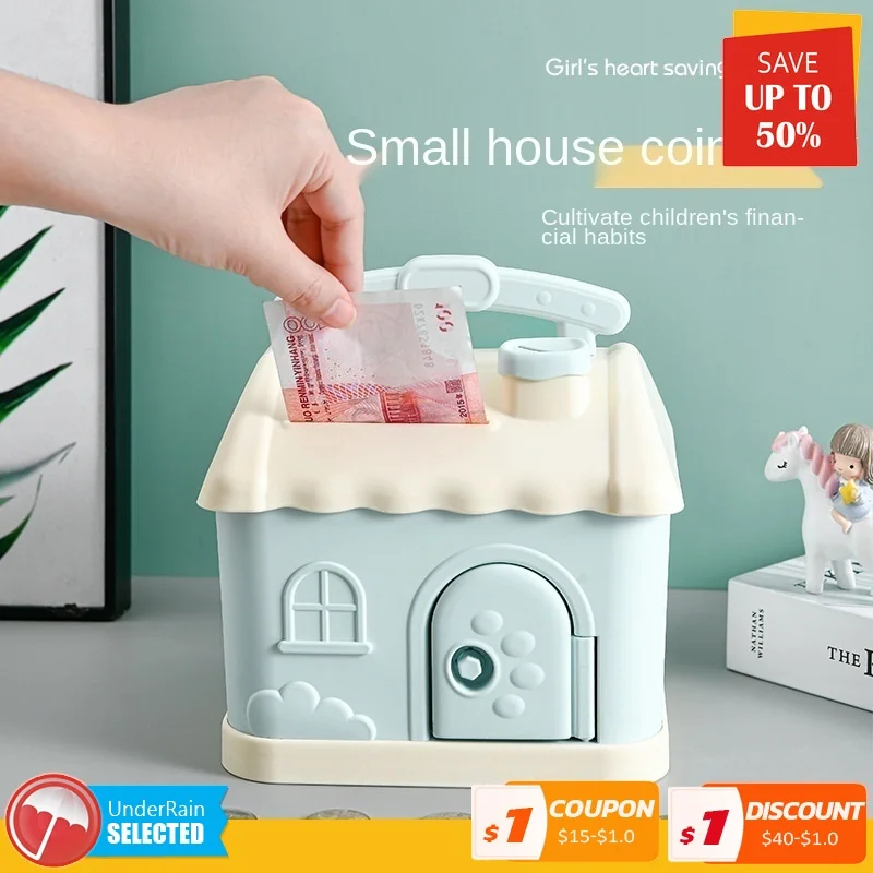

Small House Shape Bank Money Boxes Storage Kids Toys Home Decor Money Saving Box Children Piggy Money Bank Birthday Present