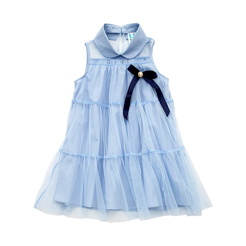 YourSeason Fashion Girl Mesh Princess Dresses 2022 Summer Children Preppy Style Clothes Cute Kids Girls Party Dress Sleeveless |