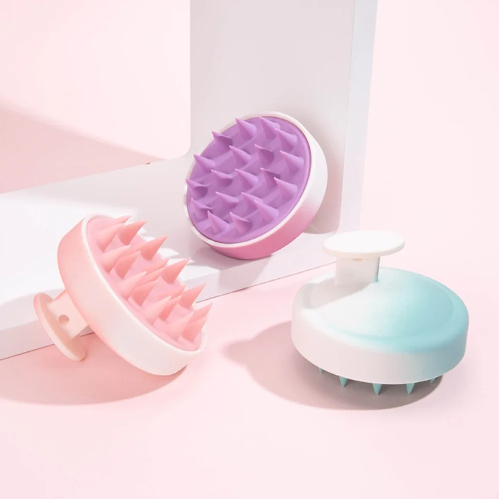 

Head Scalp Massage Brush Hair Washing Comb Silicone Shampoo Brush Gradient Bath Massager Shower Brush Salon Hairdressing Tools