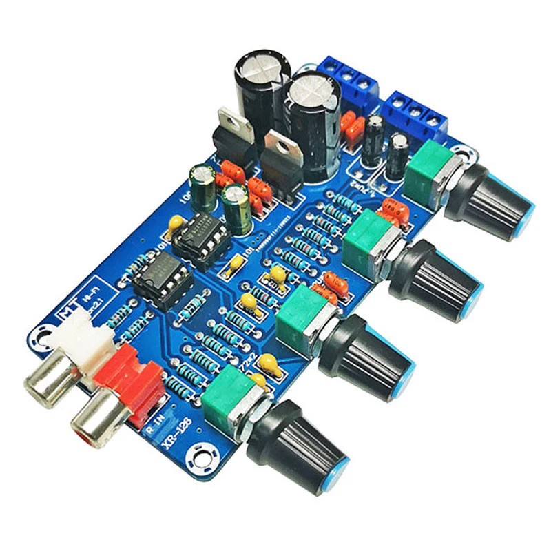 

Hot 3C-Amplifier NE5532 Preamp Preamplifier Volume Tone Control Finished Board Dual AC 12V - 18V Audio Power Amplifier Board