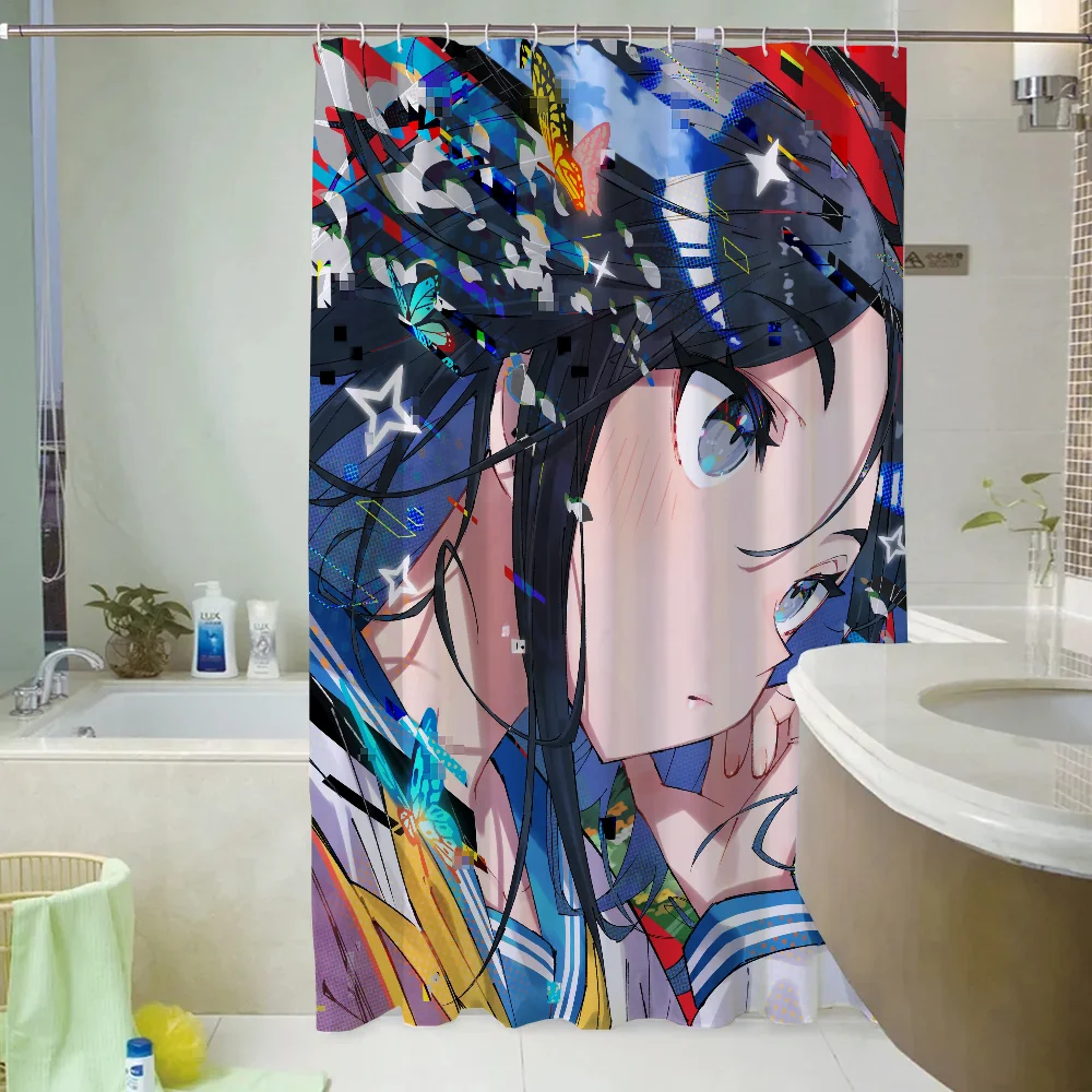 Занавеска Для Душа Saito Sunflower Складная Водостойкая Полиэстеровая Ванной Комнаты