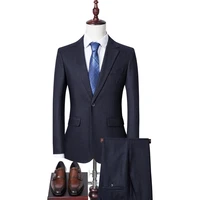 jacketpants fashion mens pure color leisure suits gray blue black slim fit men business banquet suit set plus size 3xl 4xl