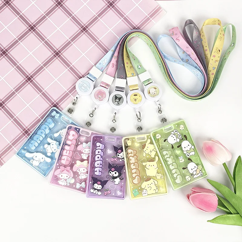 Оригинальная мультяшная Обложка для карт My Melody Cinnamoroll значок с именем студента