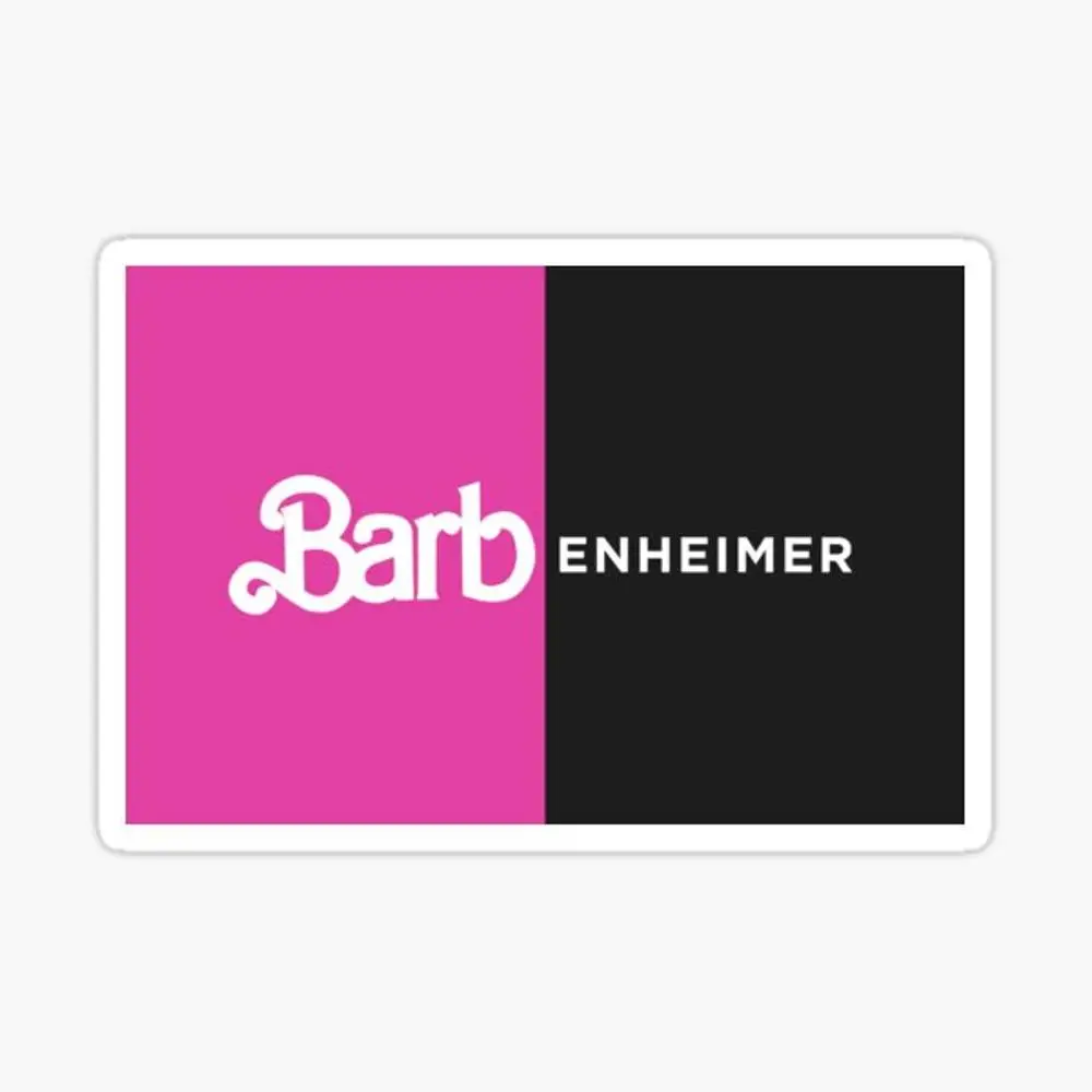 

Наклейка BARBENHEIMER для декора ноутбука, спальни, автомобиля, милый мультяшный модный чемодан для общественных мест