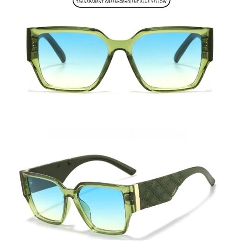 Новинка женские солнцезащитные очки с широкими штанинами в стиле ретро 2024 Модные