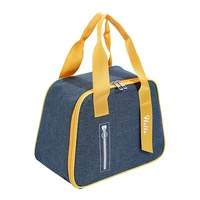 2022 new cationic simple style lunch bag portable outdoor japanese lunch bag aluminum foil lunch box bag insulation bag