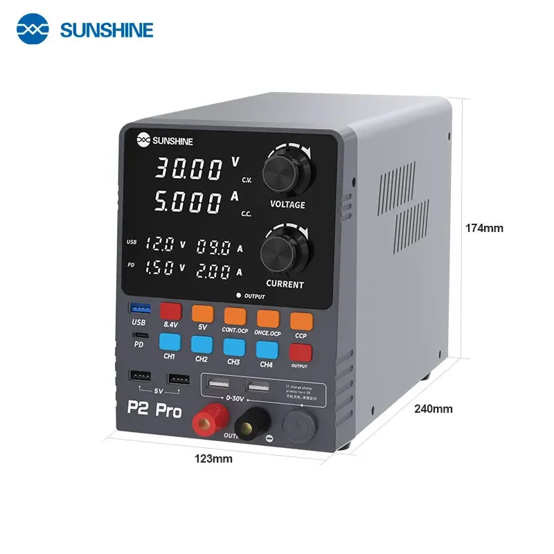 SUNSHINE P2 PRO Интеллектуальный регулируемый источник питания постоянного тока 30 В 5 А