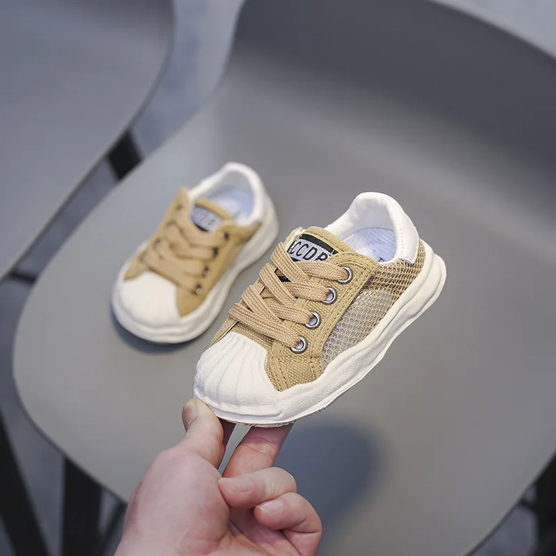 

2023 сезон весна-лето; Модные детские кроссовки; Спортивная обувь из сетчатого материала; Однотонная обувь для малышей; Обувь для малышей