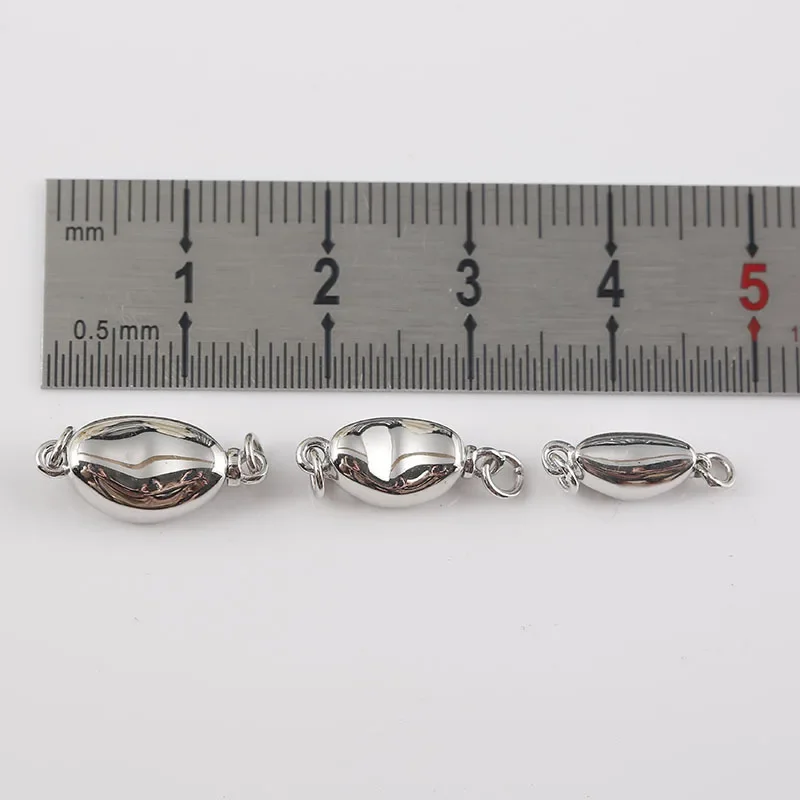 S925 Pure Silver Large Medium Small Pearl Necklace Bracelet DIY Accessory Clasp Head Plug Clasp Jewelry Accessories China