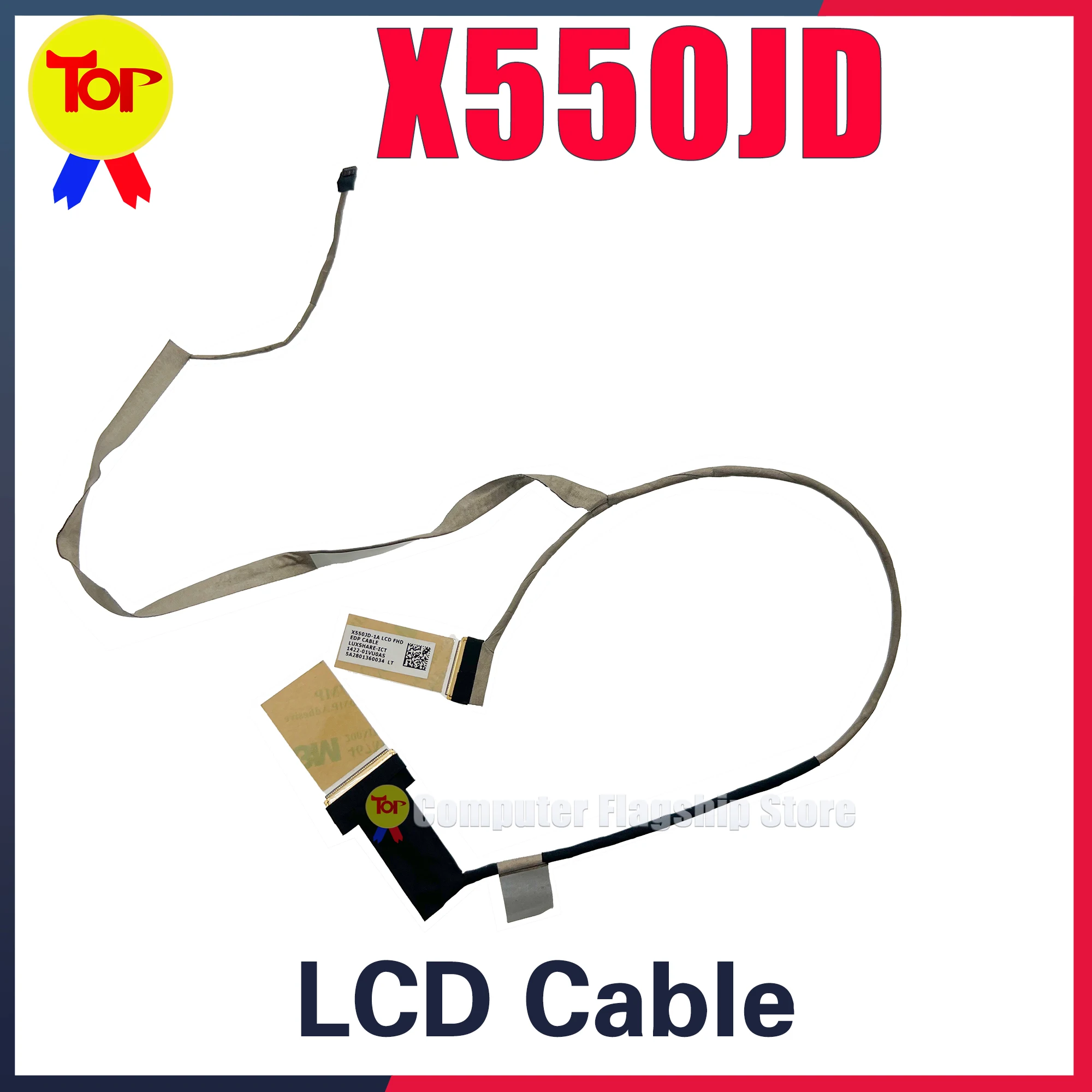 ASUS X550JD X550JX A550J W50J K550J EDP-30PIN или LVDS-40PIN 1422-01VU0AS 1422-01VT0AS светодиодный кабель для ЖК-экрана ноутбука