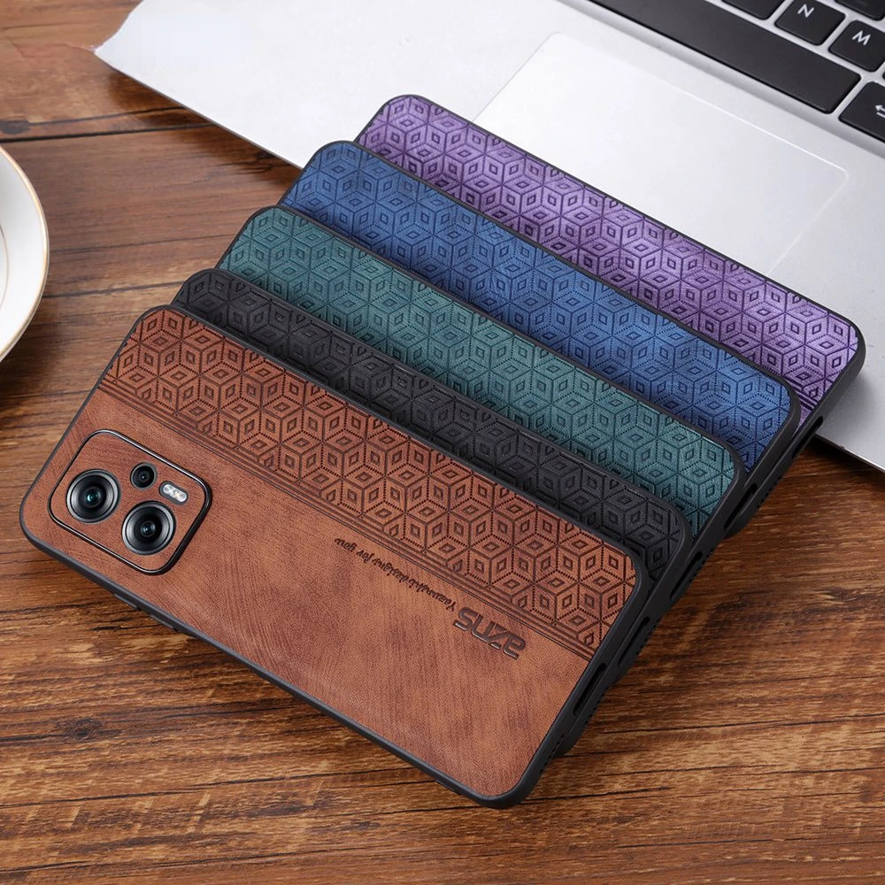 

Leather Case for Xiaomi Redmi Note 11T Pro Case Ultra Thin Cube Pattern Full Protect Cover for Redmi Note 11T 11 Pro 11TPro Case