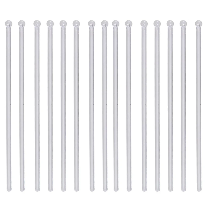 

Transparent Cocktail Drink Bar Muddler Round Head Plastic Stirring Mixing Sticks Ladle Stirrer Swizzle Stick