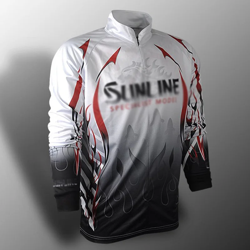 

Новая мужская летняя спортивная одежда, Солнцезащитная одежда для рыбалки с длинным рукавом, одежда для рыбалки, походная рубашка