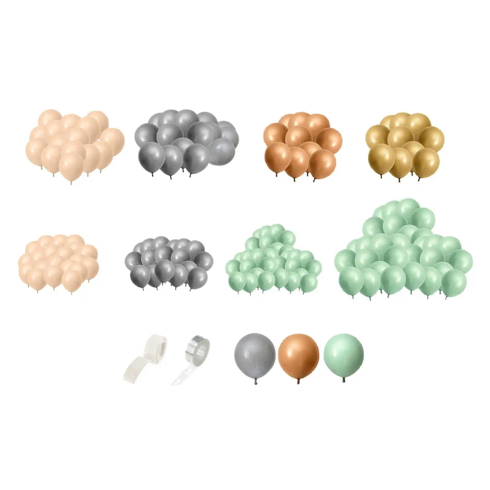 

155x Party Balloons Garland Arch Kit 10 inch 5 inch 18inch Decorations for Ceremony Anniversary Gender Reveal Birthday Decor