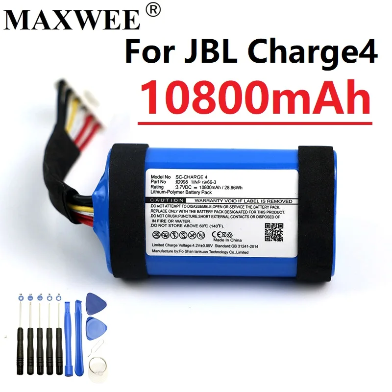 

3.7V 10800mAh Battery For JBL Charge4 Charge 4 ID998 Batteries With Tools