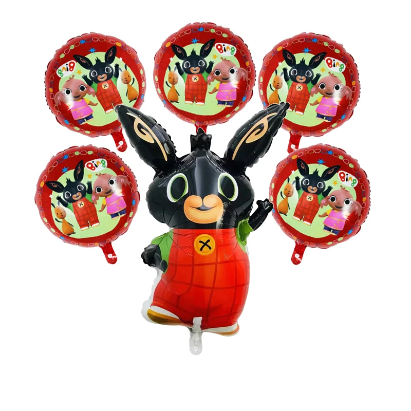 

Bing Rabbit party balloon set interior decoration children's toys background layout children's favorite cartoon image
