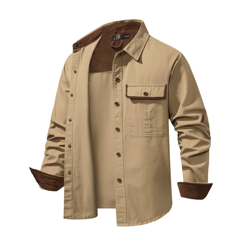 Flannel Breathable Cotton Anti-pilling Casual Shirts Climbing Hiking Loose Tops