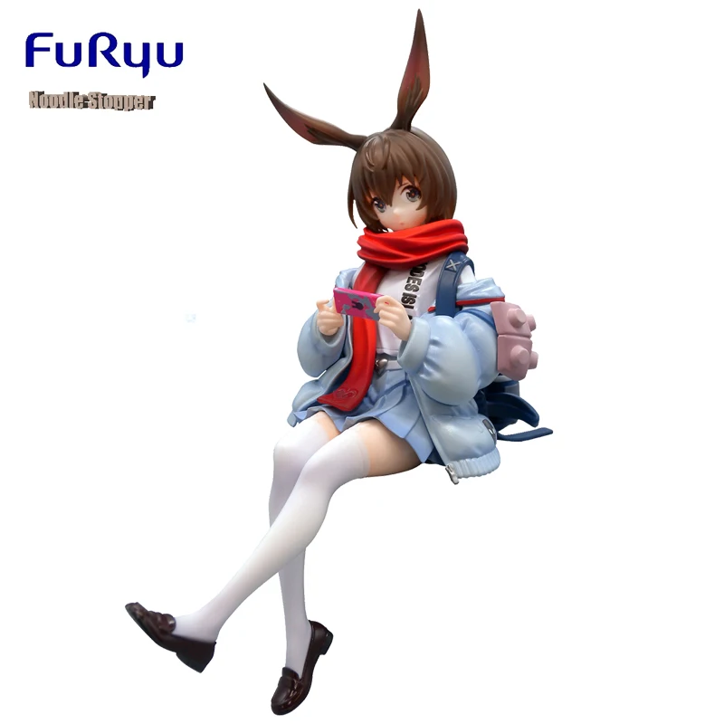 

Original Furyu Arknights Figure Amiya Dolls Energy Connection Noodle Stopper 13Cm Pvc Anime Figurine Model Toys for Boys Gift