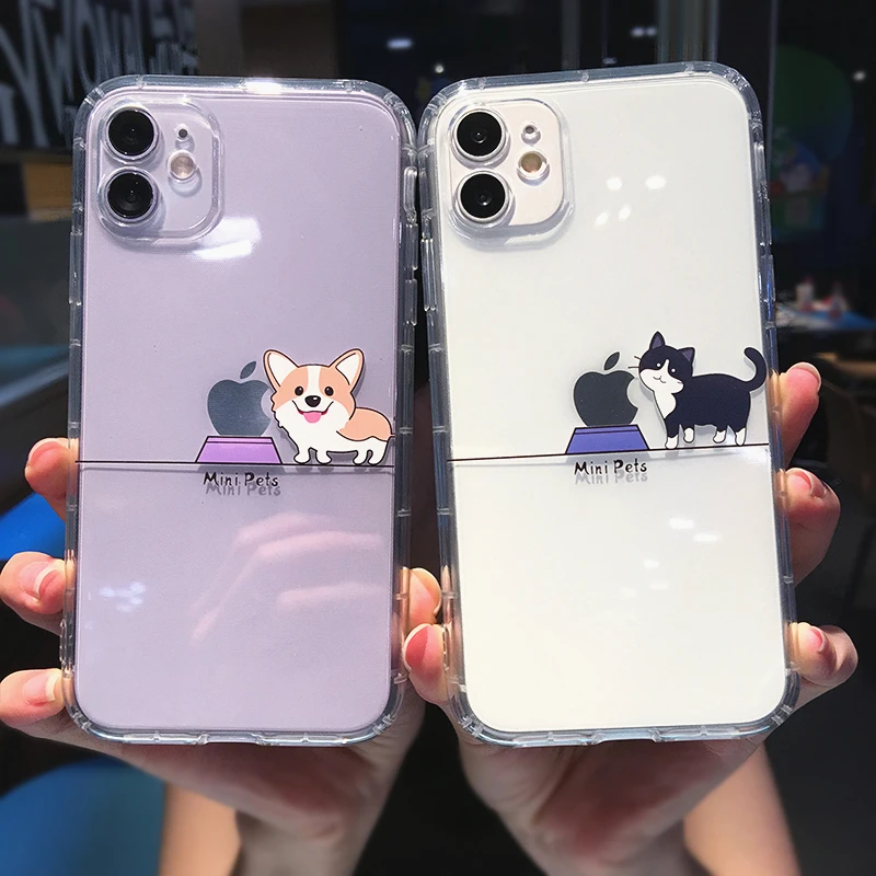 Мягкий ударопрочный чехол из ТПУ для iPhone 11 13 Pro MAX XS XR X 12 Mini 7 8 | Мобильные телефоны и