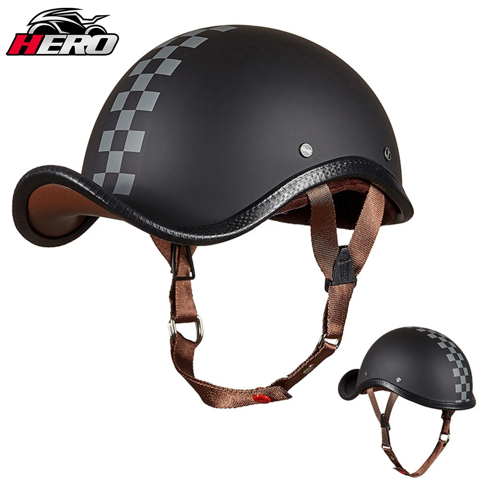 

GXT Vintage Motorcycle Riding Helmet Retro Half Motocross Capacete Open Face Casco Moto Motorbike Moto Helmet Racing Helmet Moto