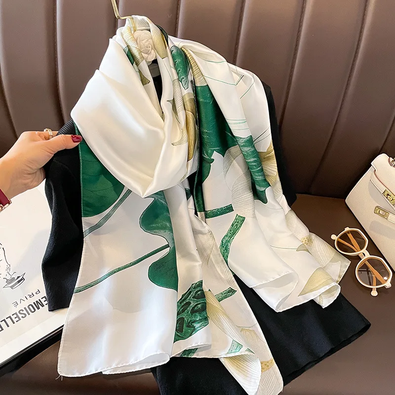 Новый тонкий женский летний шарф модный и элегантный длинный пляжный 80*180 см